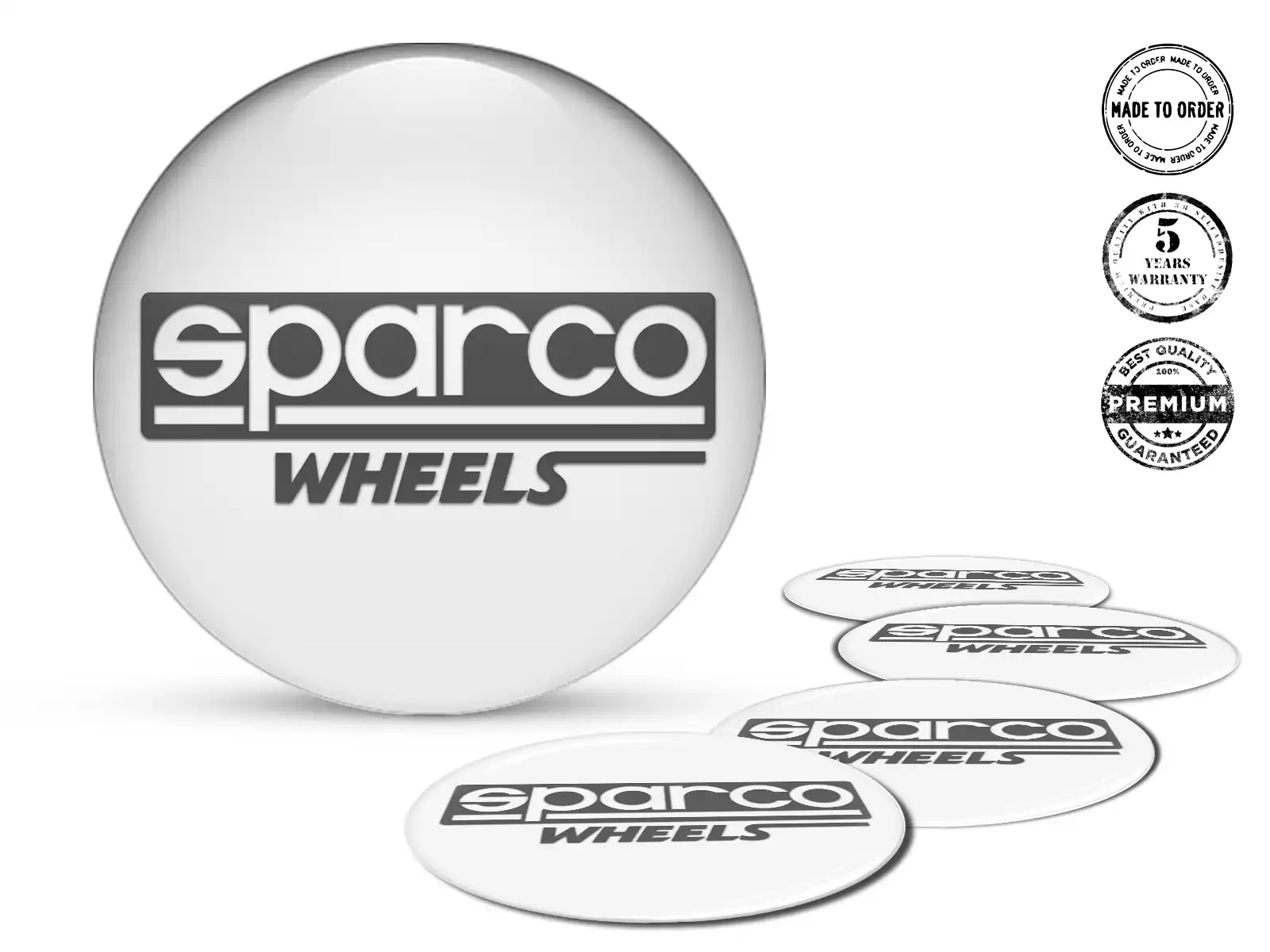 Sparco Epoxy-Dome Sticker Ausgabe Hochwertige Autoembleme